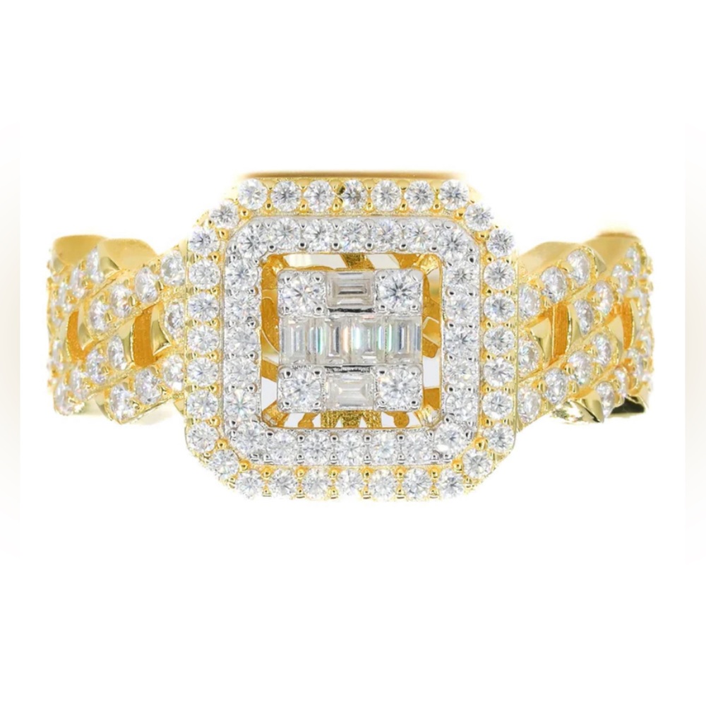 Made with 925 Silver and VVS Moissanite Diamonds in rose